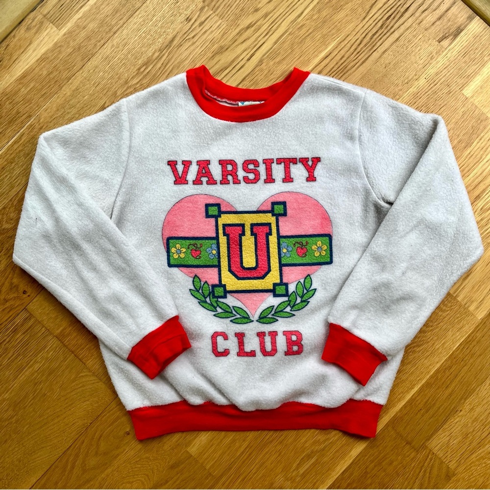 Vintage Varsity Barbiecore Crewneck - XS